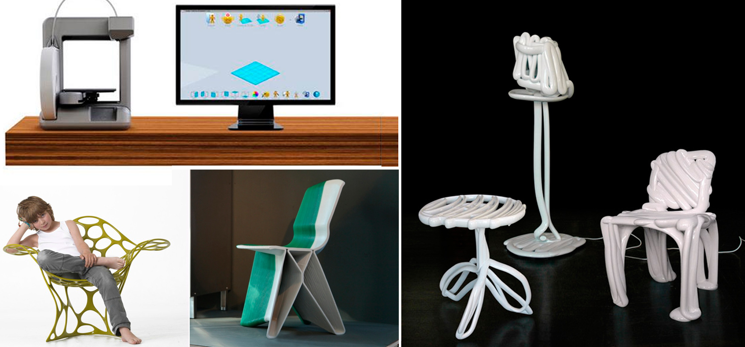 Impresoras 3D y muebles de diseño